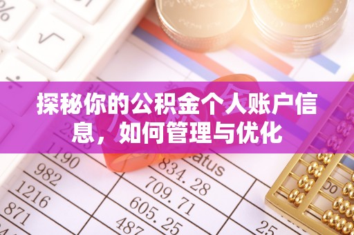 夏津探秘你的公积金个人账户信息，如何管理与优化