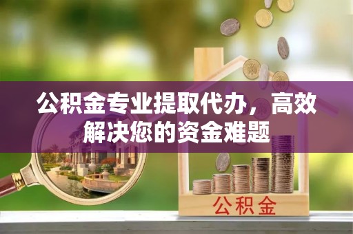 夏津公积金专业提取代办，高效解决您的资金难题