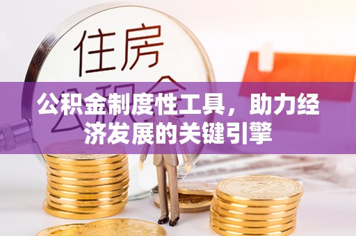 夏津公积金制度性工具，助力经济发展的关键引擎