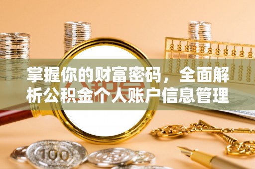 夏津掌握你的财富密码，全面解析公积金个人账户信息管理