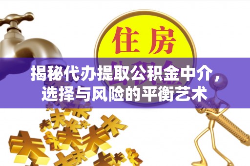夏津揭秘代办提取公积金中介，选择与风险的平衡艺术
