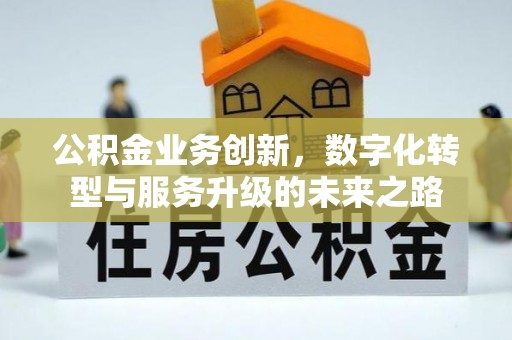 夏津公积金业务创新，数字化转型与服务升级的未来之路