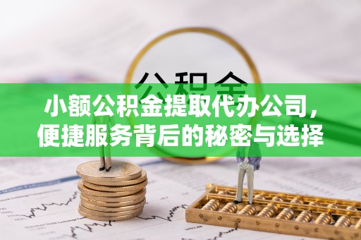 夏津小额公积金提取代办公司，便捷服务背后的秘密与选择指南