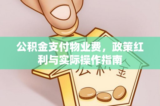 夏津公积金支付物业费，政策红利与实际操作指南