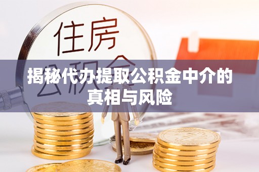 夏津揭秘代办提取公积金中介的真相与风险